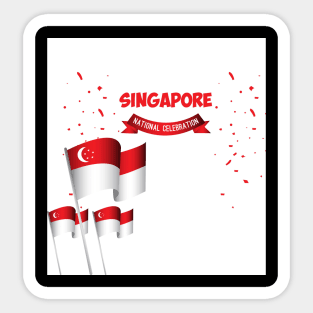 Singapore national day Sticker